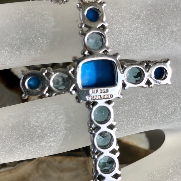 Pangea Mines Ceruleite & Blue Topaz Cross Enhancer - Picture 5 of 8